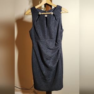 Eliza J Sparkly graphite dress